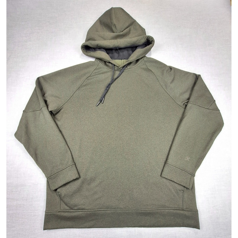 Lululemon City Sweat Pullover Hoodie Mens XL Olive Green Heathered M3BC1S
